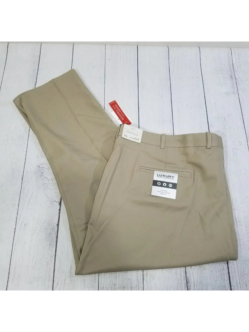 Perry Ellis Portfolio Folio Flex Modern Fit Luxury Performance Pants Mens 50x30